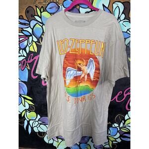 Led Zeppelin 1975 Tour Tee T-Shirt, XL